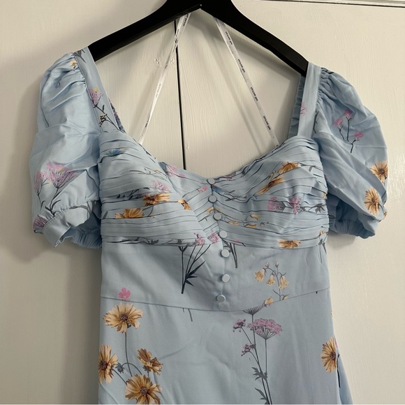 Self Portrait Watercolour Midi Dress - Picture 6 of 9